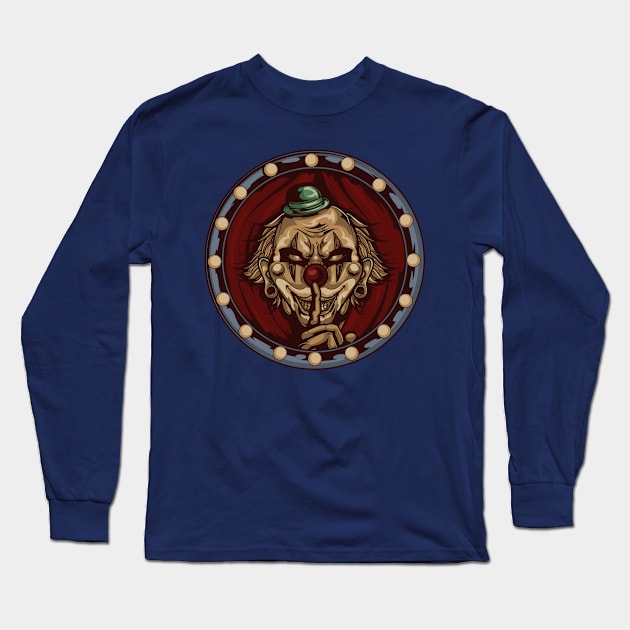 Circus Clown Long Sleeve T-Shirt by evolet store